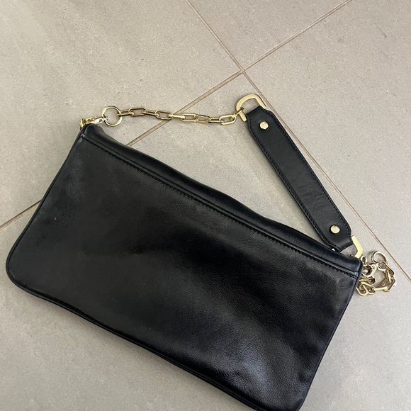 Tory Burch clutch purse with gold chain, great condition. - Picture 3 of 3